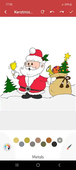 Play Kerstmis kleur spelletje as an online game Kerstmis kleur spelletje with UptoPlay