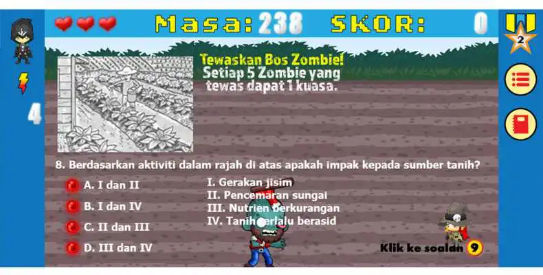 Play Kesan Kegiatan Manusia Geografi T4 Vs Zombie