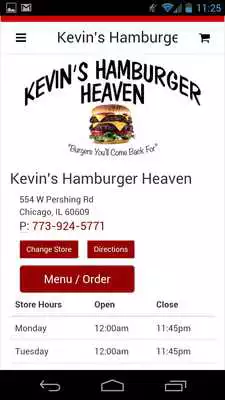 Play Kevins Hamburger Heaven