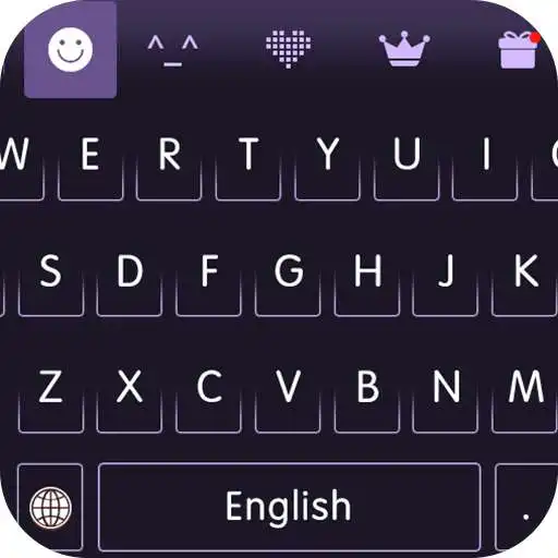 Free play online Keyboard -Boto : Black Purple  APK