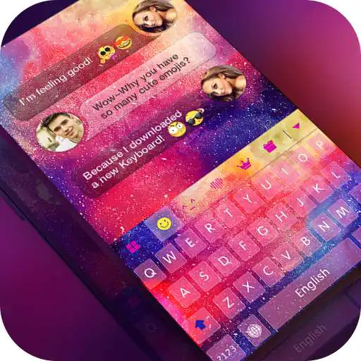 Free play online Keyboard -Boto:Colorful Galaxy  APK