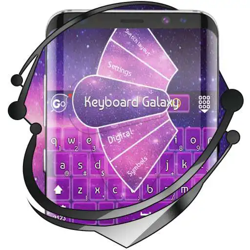 Free play online Keyboard Galaxy theme  APK