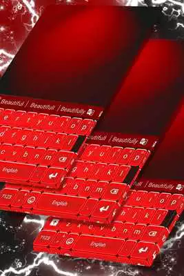 Play Keyboard Neon Red