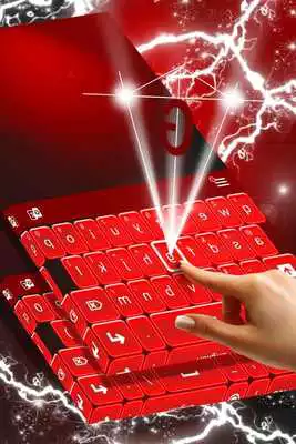 Play Keyboard Neon Red