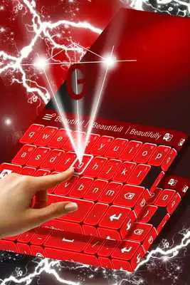 Play Keyboard Neon Red