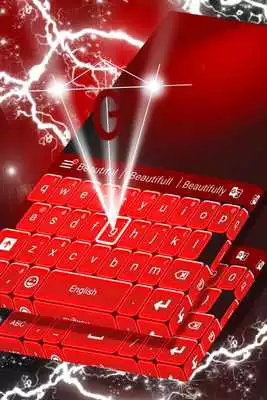 Play Keyboard Neon Red