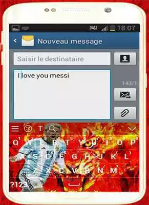 Play keyboard of messi 2018