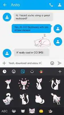 Play Keyboard Sticker Lovely Kitty Play Keyboard Sticker Lovely Kitty
