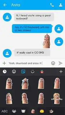 Play Keyboard Sticker Silly Finger