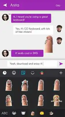 Play Keyboard Sticker Silly Finger