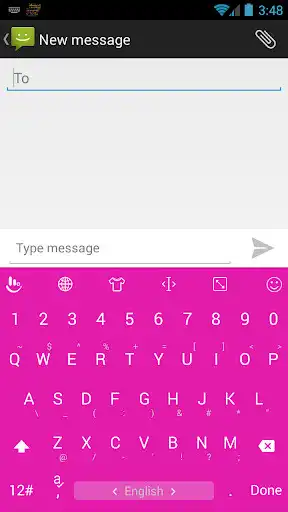 Play Keyboard Theme Flat Pink
