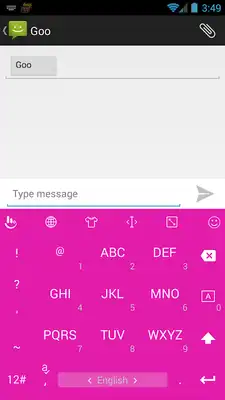 Play Keyboard Theme Flat Pink