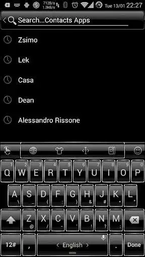 Play Keyboard Theme Frame Silver