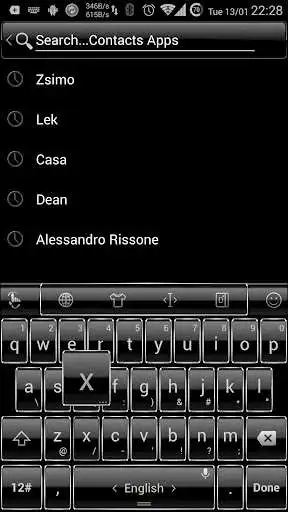 Play Keyboard Theme Frame Silver