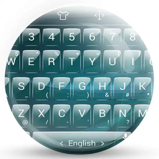 Free play online Keyboard Theme Glass AquaGreen APK