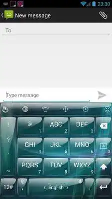 Play Keyboard Theme Glass AquaGreen