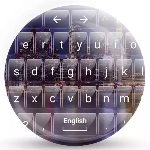 Play Keyboard Theme Glass CityNight APK