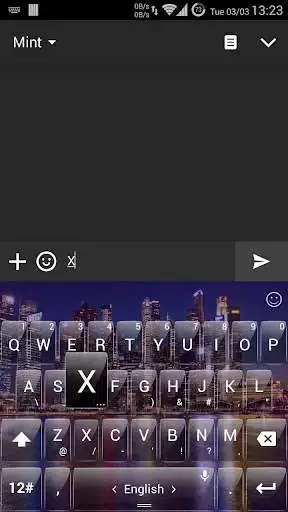 Play Keyboard Theme Glass CityNight as an online game Keyboard Theme Glass CityNight with UptoPlay