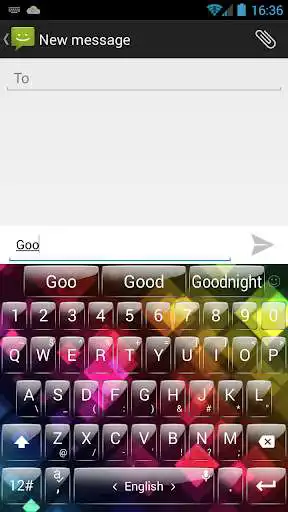Play Keyboard Theme Glass Rainbow 2 as an online game Keyboard Theme Glass Rainbow 2 with UptoPlay