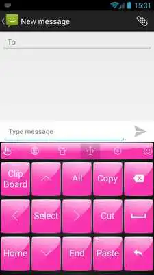 Play Keyboard Theme Gloss Pink