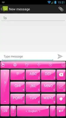 Play Keyboard Theme Gloss Pink