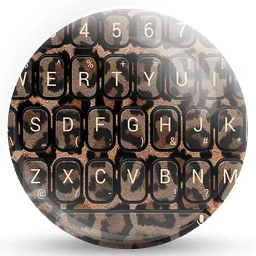 Free play online Keyboard Theme Leopard Brown APK
