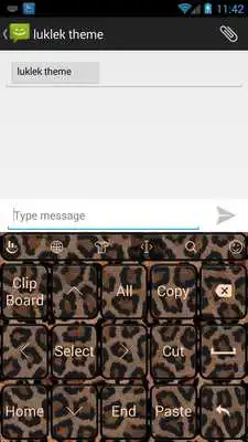 Play Keyboard Theme Leopard Brown
