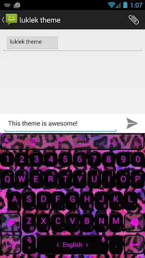 Play Keyboard Theme Leopard Pink  and enjoy Keyboard Theme Leopard Pink with UptoPlay