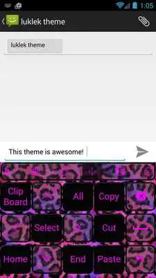 Play Keyboard Theme Leopard Pink