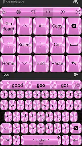 Play Keyboard Theme Metallic Fuxia as an online game Keyboard Theme Metallic Fuxia with UptoPlay