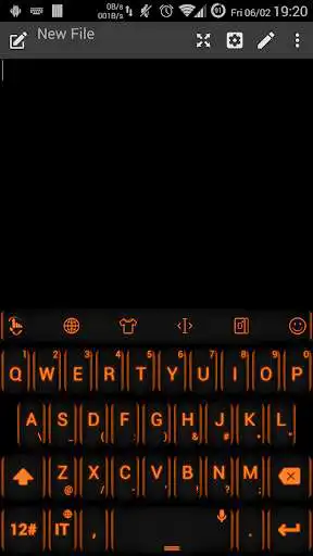 Play Keyboard Theme Neon Orange  and enjoy Keyboard Theme Neon Orange with UptoPlay