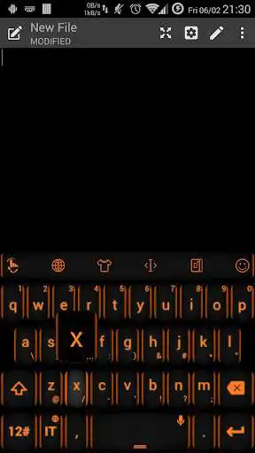 Play Keyboard Theme Neon Orange as an online game Keyboard Theme Neon Orange with UptoPlay