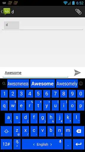 Play Keyboard Theme Tiles Blue as an online game Keyboard Theme Tiles Blue with UptoPlay