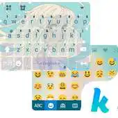 Free play online Keyboard - Turquoise Princess New Theme APK