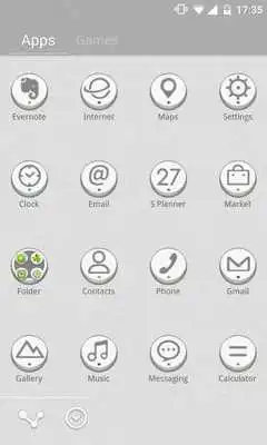 Play Keys Button GO LAUNCHER THEME
