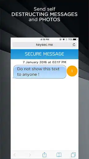 Play APK KeySec - Self destruct message  and enjoy KeySec - Self destruct message with UptoPlay com.keysec.me