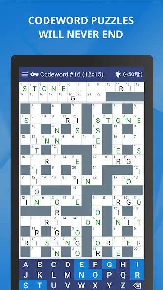 Play Keywords — Codeword Puzzle as an online game Keywords — Codeword Puzzle with UptoPlay