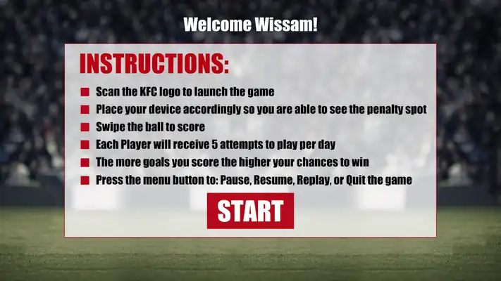 Play KFC Football Challenge