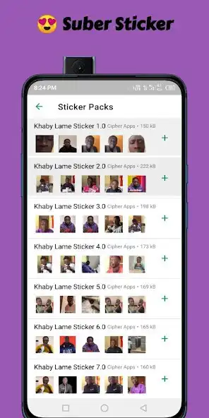 Play Khaby Lame sticker for WA as an online game Khaby Lame sticker for WA with UptoPlay