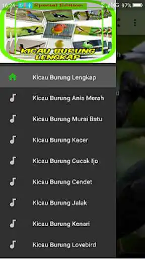 Play APK Kicau Burung Lengkap Offline Terbaru  and enjoy Kicau Burung Lengkap Offline Terbaru with UptoPlay com.restubunda.kicau.burung.lengkap.terbaru