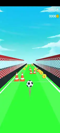 Play KICK BALL 3D as an online game KICK BALL 3D with UptoPlay
