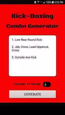 Play KickBoxing Combo Generator Play KickBoxing Combo Generator