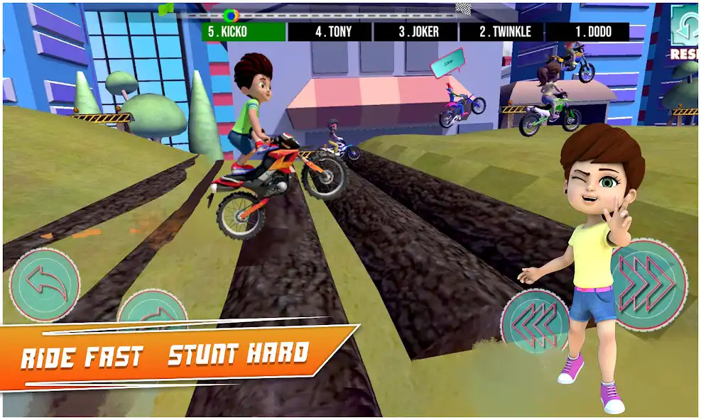 Play Kicko  Super Speedo Bike Game as an online game Kicko  Super Speedo Bike Game with UptoPlay