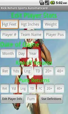 Play Kick Return Card Creator Free