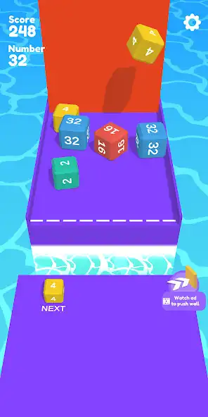 Play Kick the Block 3D-MatchMerge as an online game Kick the Block 3D-MatchMerge with UptoPlay
