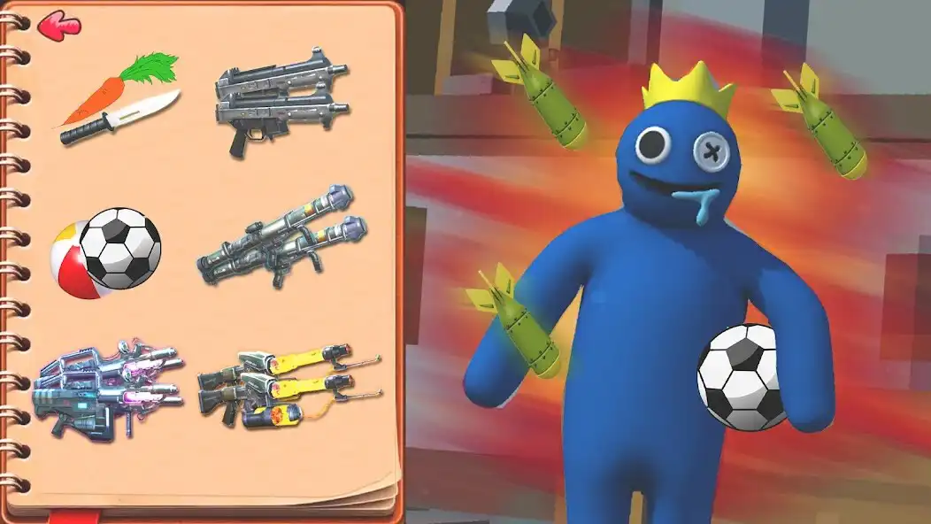 Play Kick the Rainbow Monster 3D as an online game Kick the Rainbow Monster 3D with UptoPlay