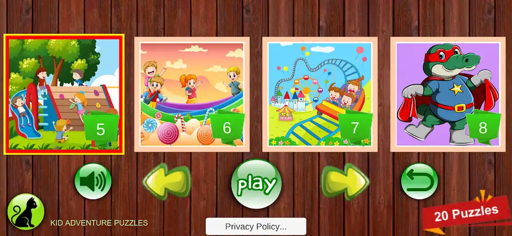 Play Kid Adventure Puzzles as an online game Kid Adventure Puzzles with UptoPlay