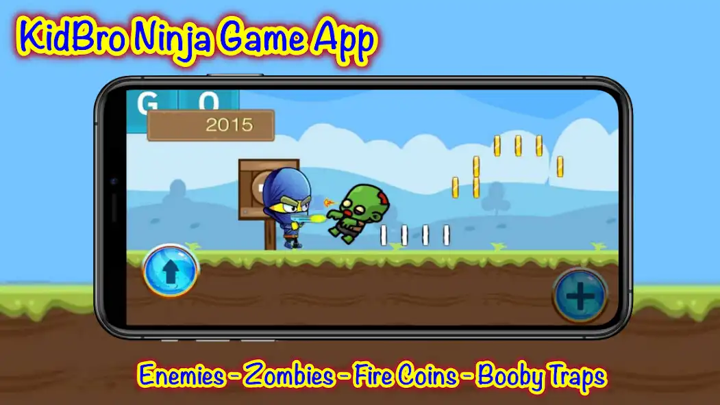 Play KidBro Ninja Adventure as an online game KidBro Ninja Adventure with UptoPlay