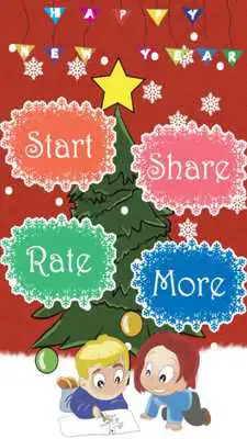 Play Kid Coloring Happy New Year