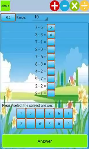 Play Kids Addition and Subtraction as an online game Kids Addition and Subtraction with UptoPlay